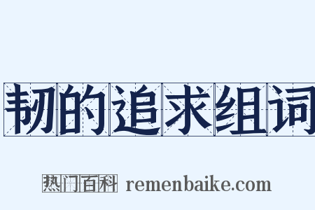 韧的追求组词是什么意思的图片